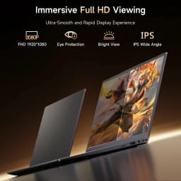 HYYUO Laptop Computer, 14inch FHD Display 8GB RAM 128GB SSD, Intel 6500Y 2 Cores, Windows 11 with Office 2024 - Thumbnail 3
