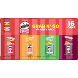Pringles Potato Crisps Chips, Lunch Snacks, Variety Pack, 22oz Pack (16 Cans) - Thumbnail 8