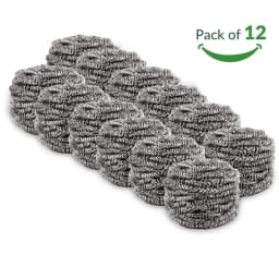 Leott Cleaning, Cleaning Brush, 12Pc Stainless Steel Wire Cleaning Kitchen Store Cleaning Steel Wool Scrubber Pad Used For Dishes, 2 Packs of Steel - Thumbnail 7