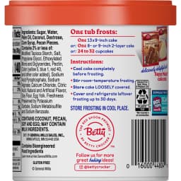 Betty Crocker Rich and Creamy Coconut Pecan Frosting, Gluten Free, 15.5 oz - Thumbnail 9
