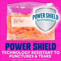 Ziploc® Brand Storage Slider Gallon Bags, Power Shield™ Technology, Expandable Bottom, 68 Count - Thumbnail 2