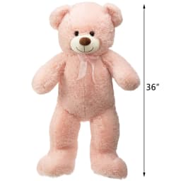 HollyHOME Giant Teddy Bear Big Plush Stuffed Animal Soft Cuddly Toy Gift for Girlfriend Kids Valentine's Day 36 Inch Pink - Thumbnail 8