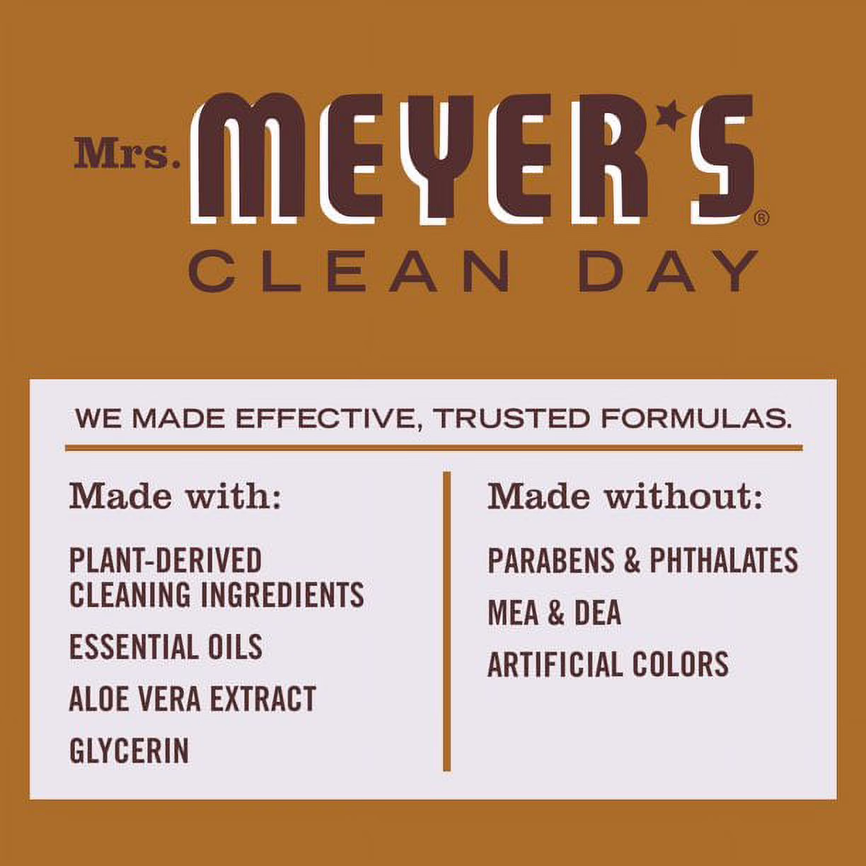Mrs. Meyer's Clean Day Liquid Dish Soap, Acorn Spice, 16 Fl Oz (Pack of 6) - Thumbnail 3