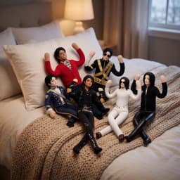 Michae Flexible Stuffed Puppet Toy Posable Plush Figure with Internal Wire Armature for Fun Display and Play Creative Gift for Fans - Thumbnail 4