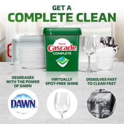 Cascade Complete Dishwasher Pods, Action Pacs Dishwasher Detergent, Dishwasher Tabs, Lemon, 78 Count - Thumbnail 3