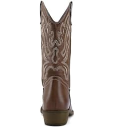 Pennysue Women's Western Cowboy Boots Brown Mid-Calf Pointed Toe Boots for Dancing Wedding Traveling Daily Outfits 7.5M - Thumbnail 5