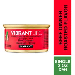 Vibrant Life Beef Dinner Roasted Flavor in Gravy Wet Cat Food, 3 oz Can - Thumbnail 17