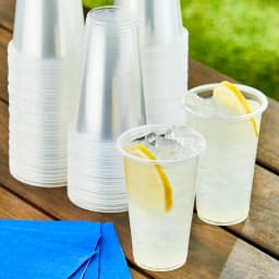 Great Value Disposable Plastic Cups, Clear, 9 oz, 100 Count - Thumbnail 2