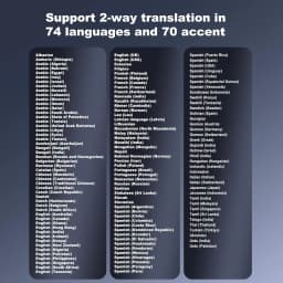 Language Translator Earbuds 138 Language Wireless Translation Earphones AI Bluetooth Real Time Translating Earbuds W/App Touch,Speaker, Free Talk - Thumbnail 8