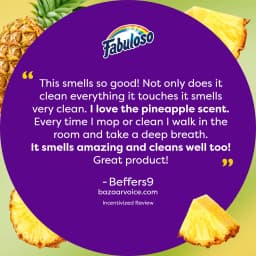 (2 pack) Fabuloso 2X Multi-Purpose Cleaner, No Rinse Floor Cleaner, Long-Lasting Freshness, Pineapple Scent, 56 fl oz - Thumbnail 10