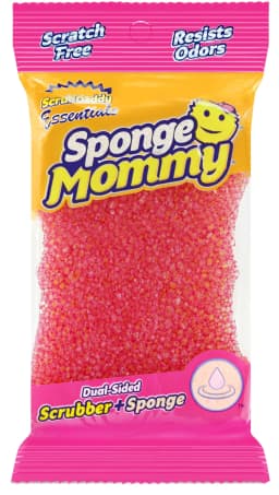 Scrub Daddy Essentials Cleaning Sponge Mommy, Scrubbing Pad, Pink, 1 Count - Thumbnail 1