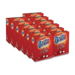 (2 pack) Brillo Steel Wool Soap Pads, 2.5 x 3, Gray/Pink, 18 Pads/Box - Thumbnail 5