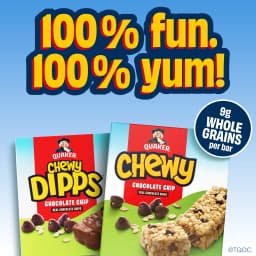 Quaker Chewy Chocolate Chip Granola Bars, 8 Count, 0.84 oz Bars - Thumbnail 6