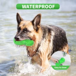 PcEoTllar Dog Toys for Aggressive Chewers Large Breed, Slipper Shape Squeaky Dog Chew Toys for Aggressive Chewers Puppies Medium Large Dogs, Green - Thumbnail 4