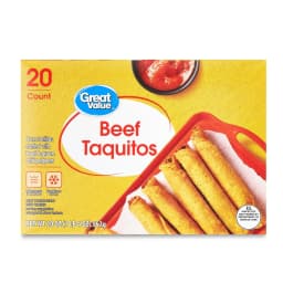 Great Value Beef Taquitos With Yellow Corn Masa Tortillas, 20 oz, 20 Count - Thumbnail 1