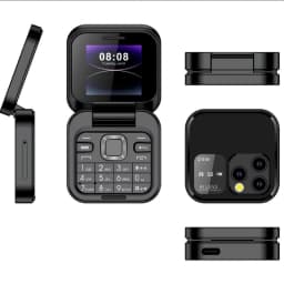 CaiTeLin 2026 Mini Flip Mobile Phone 2 SIM Card Small Display Foldable Cell Phone Unlocked Flip Phone 2G Flip Cell Phone for Seniors,Living Room - Thumbnail 4