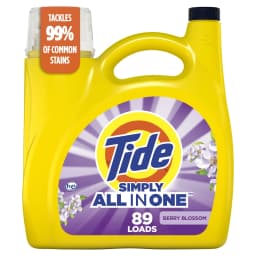 Tide Simply Laundry Detergent Liquid, Berry Blossom Scent, 117 fl oz, 89 Loads - Thumbnail 1