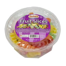 Zachary, Assorted Fruit Slices, Lemon, Lime, Cherry, & Orange Flavored Candy, 32 oz. Tub - Thumbnail 1