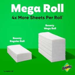 (12 pack) Bounty Paper Towels Select-A-Size White, 1 Mega Roll, 164 Sheets per Roll - Thumbnail 4