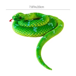 Gqtwoy Simulation Snake Plush Doll - Funny Boa Constrictor Toy for Kids, Soft Cloth Doll for Birthday Gift, Fun Spoof Toy, 7.87"x7.87"x1.57" - Thumbnail 2