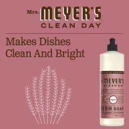 Mrs. Meyer's Clean Day Liquid Dish Soap, Rosemary Scent, 16 Fl Oz Bottle - Thumbnail 3
