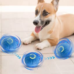 Pcksrro Pet Toys Indoor Interactive Pet Toys Automatic Mobile Pet Toy USB Rechargeable Smart Toy Two Speed Adjustable With Tail - Thumbnail 3