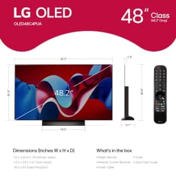 LG 48" Class 4K UHD OLED Web OS Smart TV with Dolby Vision C4 Series - OLED48C4PUA - Thumbnail 4