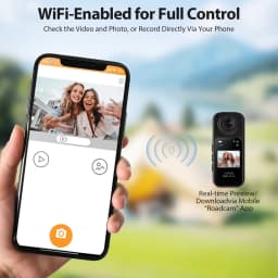Mini Action Camera 64GB ,Thumb POV Portable Body Cam Wearable Video Recorder, Helmet Mount, Magnetic Sport DV for Cycling, Motorcycle ,Pet, Vlog - Thumbnail 11