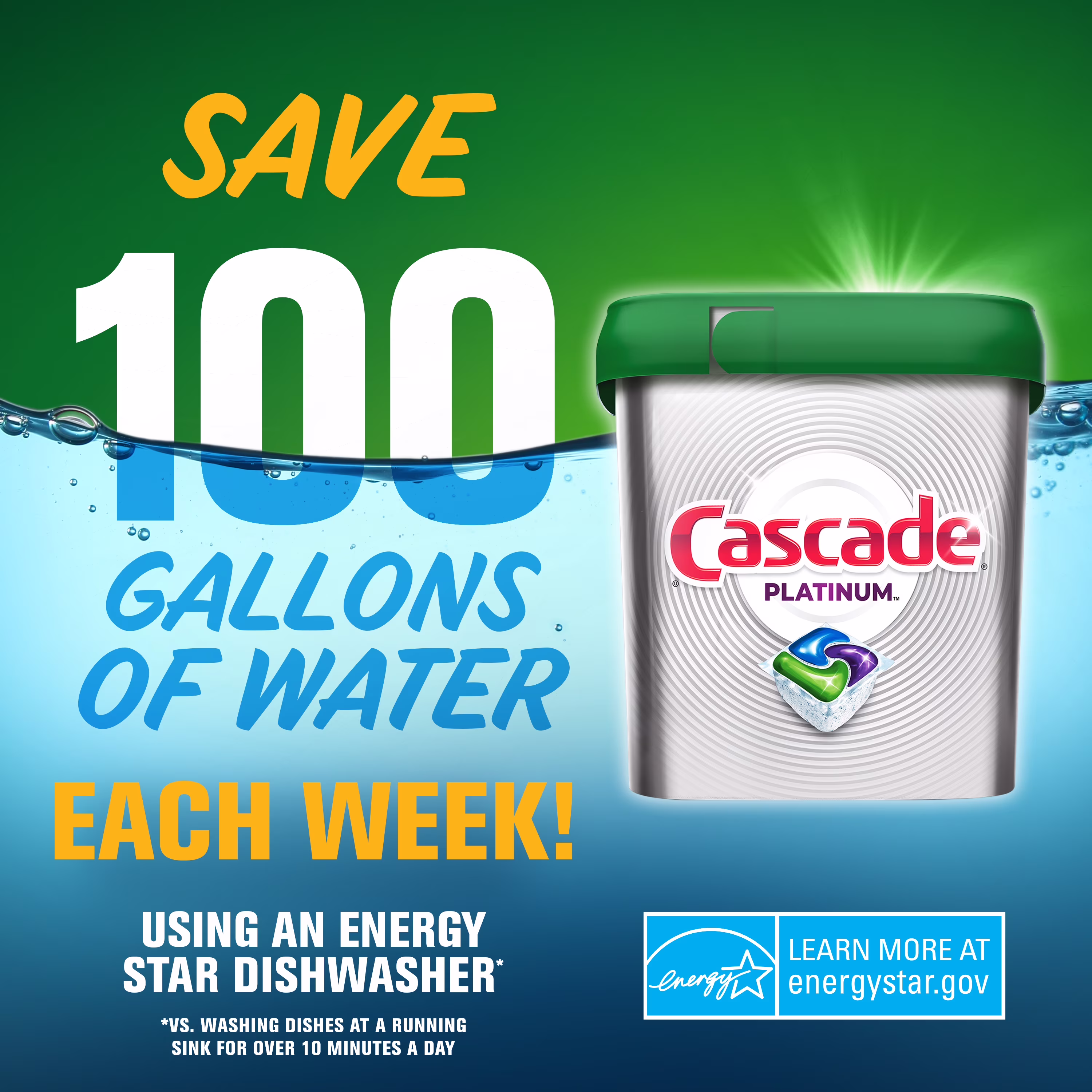 Cascade Pacs Dishwasher Detergents, Lemon Scent, 11.7 Ounce, 21 Count - Thumbnail 11