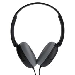 onn On-Ear Headphones with 3.5 mm Connector, Black - Thumbnail 1