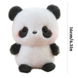 YiJuHui 1pcs Plush Panda Stuffed Animal Ultra Soft Realistic Toy for Sleep Anxiety Relief Stress Comfort Cuddly Companion Gift - Thumbnail 3