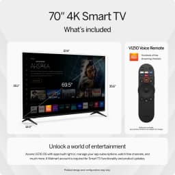 VIZIO 70” Class 4K UHD LED HDR Smart TV (V4K70M-08) - Thumbnail 3