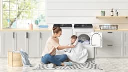 MIDEA 7.0 Cu Ft Sensor Dry Electric Smart Dryer, White - Thumbnail 6