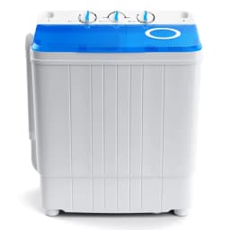 Resenkos 17.6 lbs Portable Washing Machine with Drain Pump-Blue, Portable Washing Machine for RV, Apartments and Dorms - Thumbnail 1