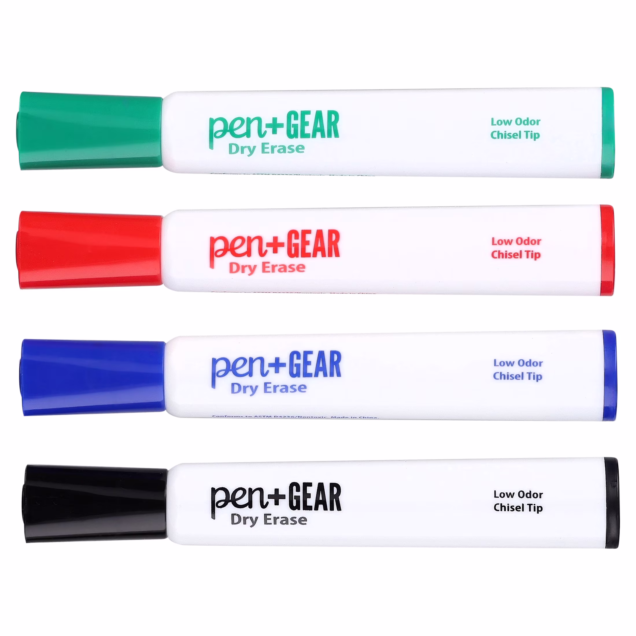 Pen+Gear Dry Erase Markers, Chisel Tip, Assorted Colors, 4 Count - Thumbnail 8