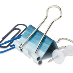 (4 pack) Pen + Gear Clips and Pins Set, 156 Counts, Color Blue & White, Size 19mm,25mm,33mm.Model 595466248 - Thumbnail 6