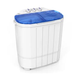 Matladin 11lbs Portable Washing Machine, Washer(7lbs) and Spinner(4lbs), Electric Mini Twin Tub Washer with Spin Dryer for Home Dorms Apartments - Thumbnail 1