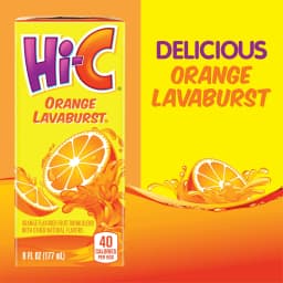Hi-C Orange Lavaburst Juice Drink Cartons, 6 fl oz, 8 Pack - Thumbnail 3