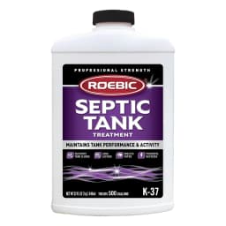 Roebic K-37 Liquid Septic Tank Treatment, Drain Clog Remover with Bacteria Enzymes, Safe for Bathroom Toilet, Treats 500 Gallons, 32 Fl Oz - Thumbnail 1