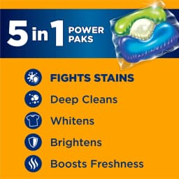 ARM & HAMMER Plus OxiClean 5-in-1 Laundry Detergent Paks, Fresh Scent, 42 Count - Thumbnail 2