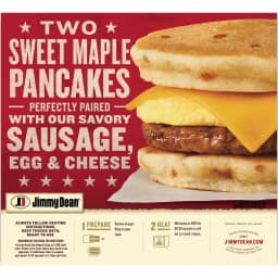 Jimmy Dean Frozen Breakfast Sandwich, Egg and Cheese Maple Griddle Cake, 4 Count - Thumbnail 12