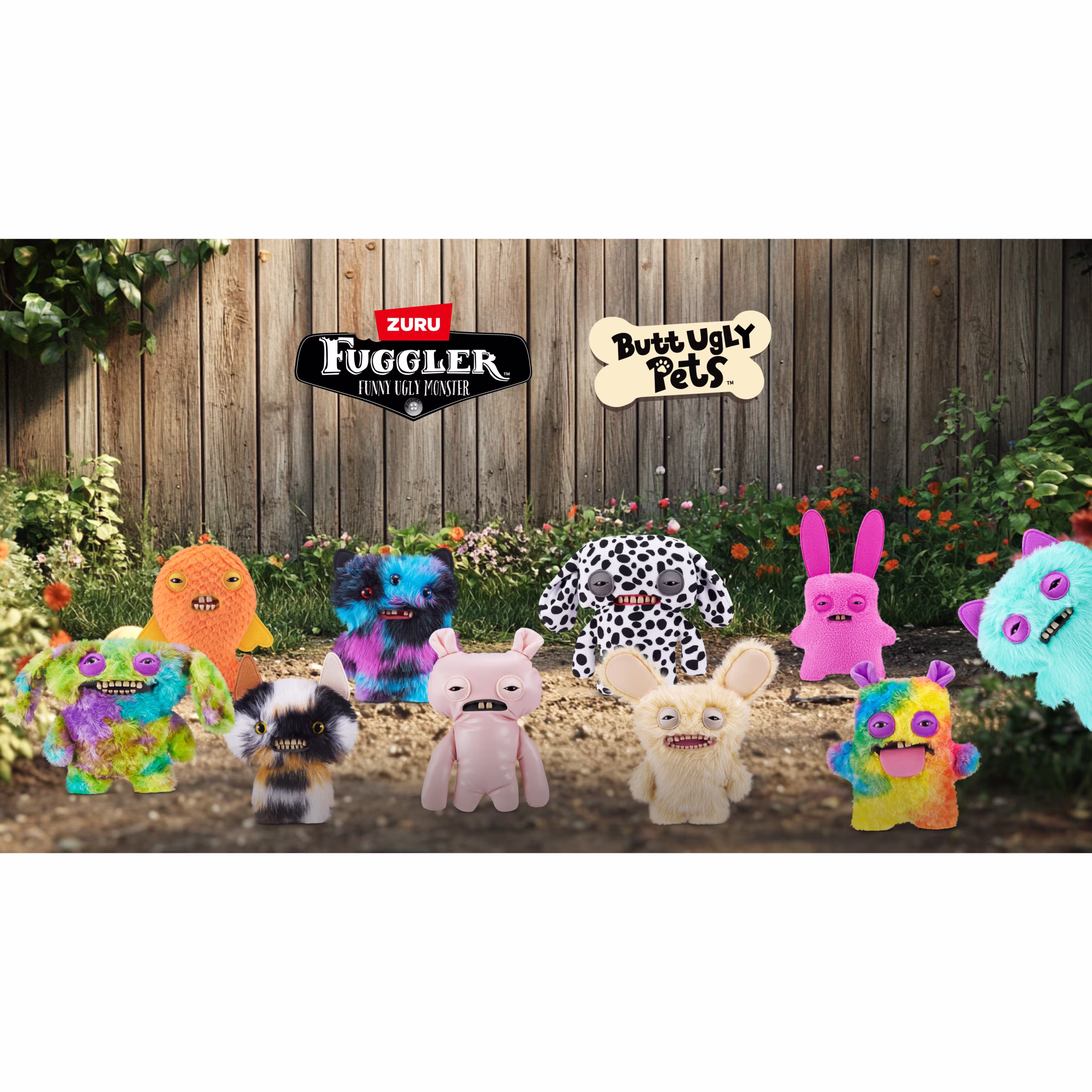 Fuggler Butt Ugly Pets 9 inch (Cheezee - Calico Cat), Ugly Monster Stuffed Animal Toy by ZURU - Thumbnail 9