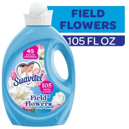Suavitel Fabric Conditioner, Liquid Fabric Softener, 45 Days of Freshness, Field Flowers Scent, 105 fl oz - Thumbnail 1