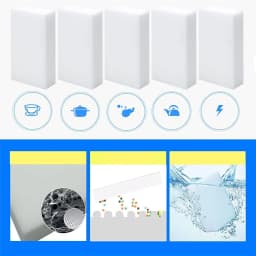 20 Pack Dirt Eraser Sponge – Multi-Surface Stain Remover for White Walls, Shoes, Floors, and More – Easy to Cut to Size - Thumbnail 9