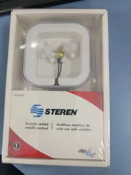 RHEA- 5 Pack!!! Earphones In-Ear Aud-420 Steren Elite Line Earphones - Thumbnail 1