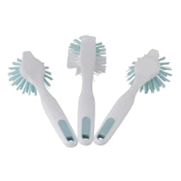 GoodCook PROfreshionals 3-Piece BPA-Free Kitchen Dish Brush Set, Teal - Thumbnail 3