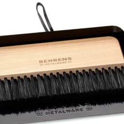 Behrens Portable Galvanized Steel Dustpan and Brush Broom Set, Black - Thumbnail 9