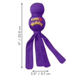 KONG® Wubba® Squeaker Dog Toy, Purple, Small - Thumbnail 3