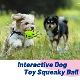 BYXAS Wobble Giggle Ball for Dogs, Interactive Dog Toys for Boredom, Squeaky Ball Dog Toys to Keep Them Busy, Pet Toys for Small Medium Large Dogs - Thumbnail 7