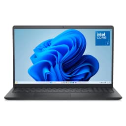 Dell DC15250 15.6" FHD 120Hz Laptop, Intel Core 3 100U, 8GB DDR5 RAM, 512GB SSD, Carbon Black - Thumbnail 1